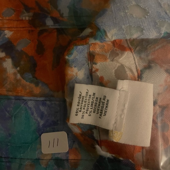 Ruby Rd Sheer Lace Floral Blouse size 18 Boho Hippie Vintage Y2K Artistic - Picture 13 of 13